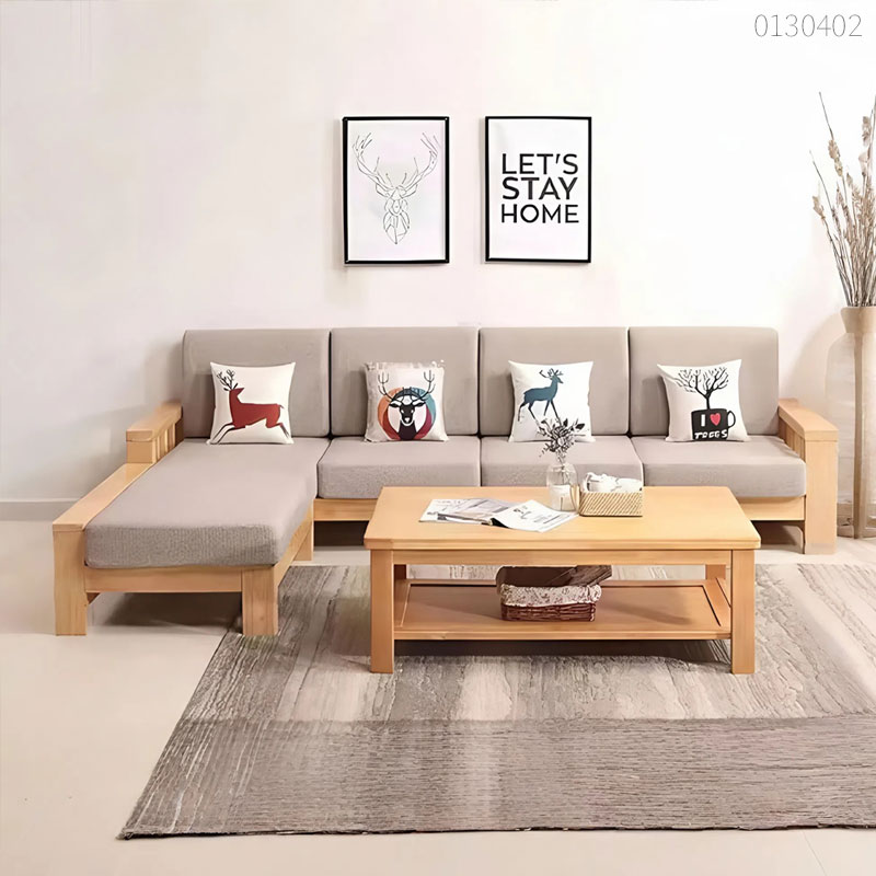 Sofa gỗ cao su Maya